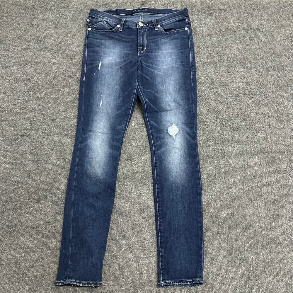 Rock & Republic Jeans Womens Size 10 M Blue Berlin Stretch Dark Wash Denim
